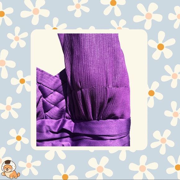 BCBGeneration Formal Purple Halter Empire Maxi Dress - Picture 14 of 16